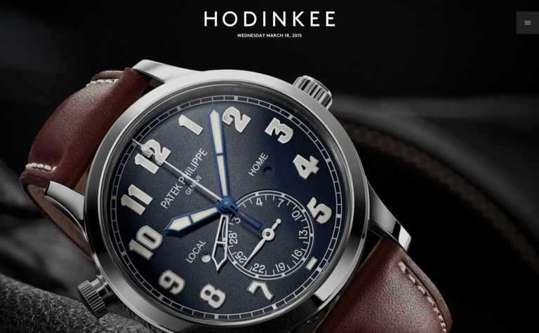 Web Design Inspiration - Hodinkee