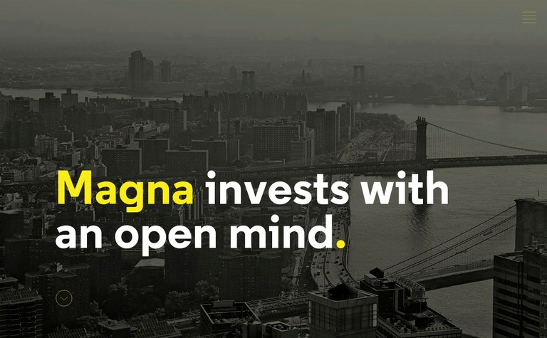 Web Design Inspiration - Magna