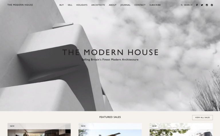 Web Design Inspiration - The Modern House