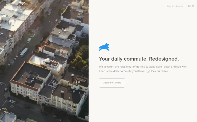 Web Design Inspiration - Leap