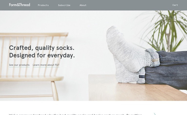 Web Design Inspiration - Form&Thread