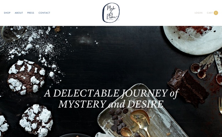 Web Design Inspiration - Mah Ze Dahr Bakery