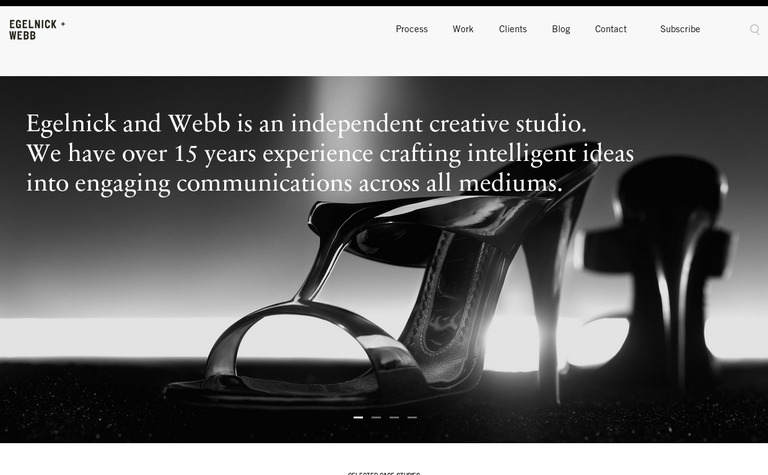 Web Design Inspiration - Egelnick and Webb