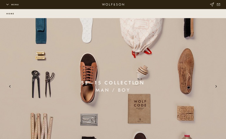 Web Design Inspiration - Wolf & Son