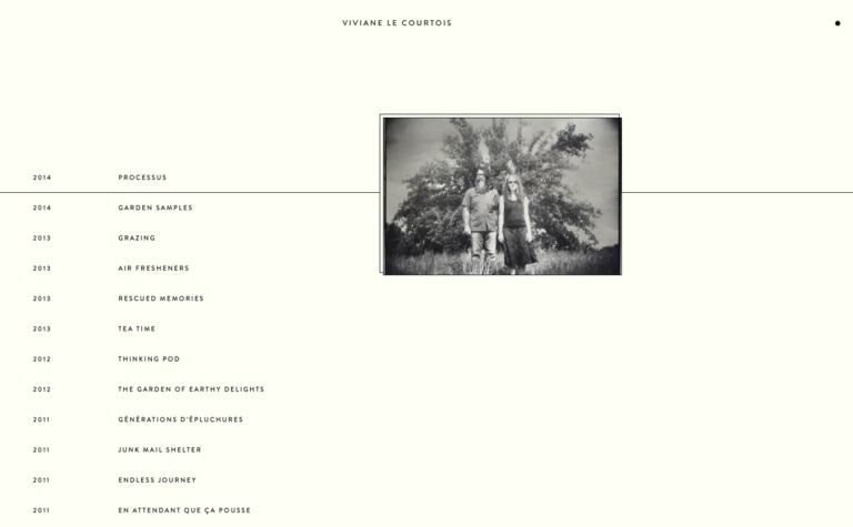 Web Design Inspiration - Viviane Le Courtois