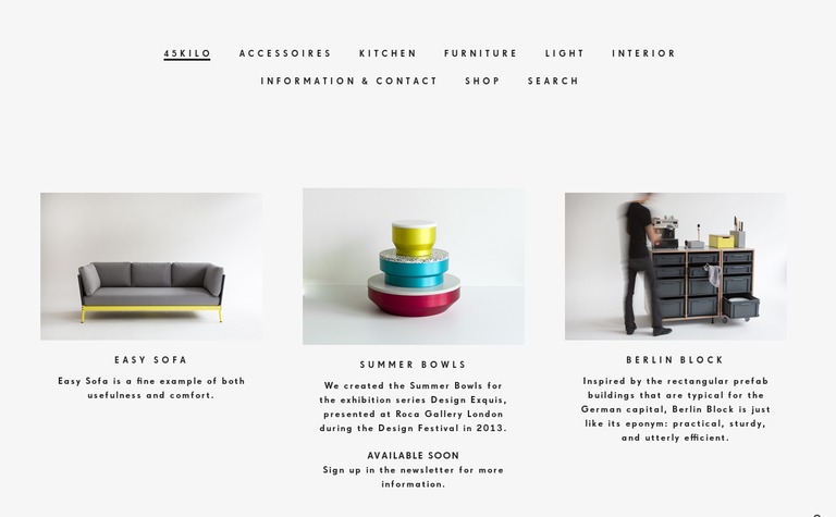 Web Design Inspiration - 45KILO