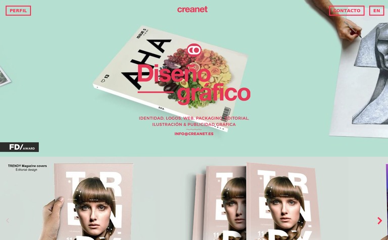 Web Design Inspiration - Creanet