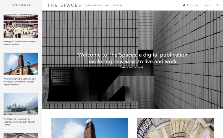 Web Design Inspiration - The Spaces