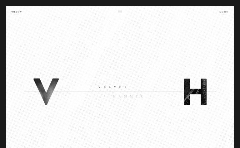 Web Design Inspiration - Velvet Hammer