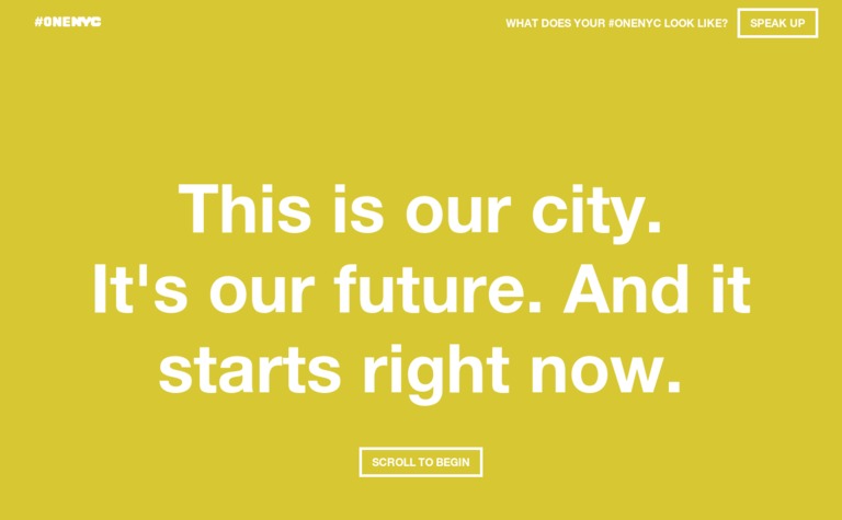 Web Design Inspiration - OneNYC