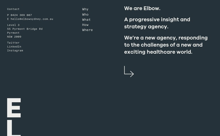 Web Design Inspiration - Elbow