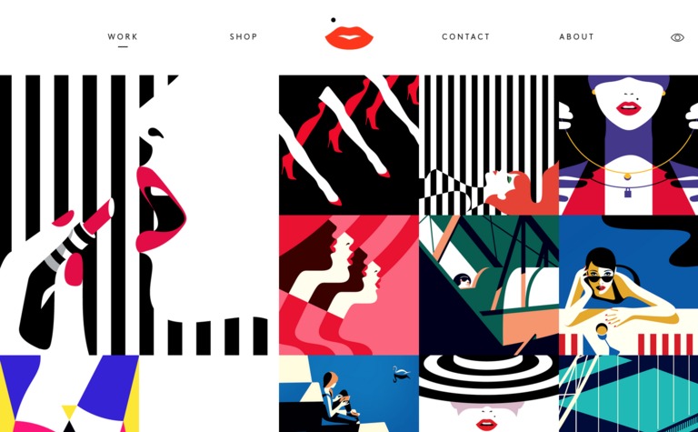 Web Design Inspiration - Malika Favre