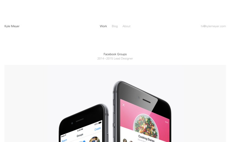 Web Design Inspiration - Kyle Meyer