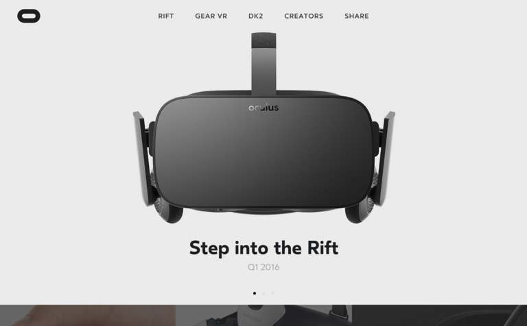 Web Design Inspiration - Oculus