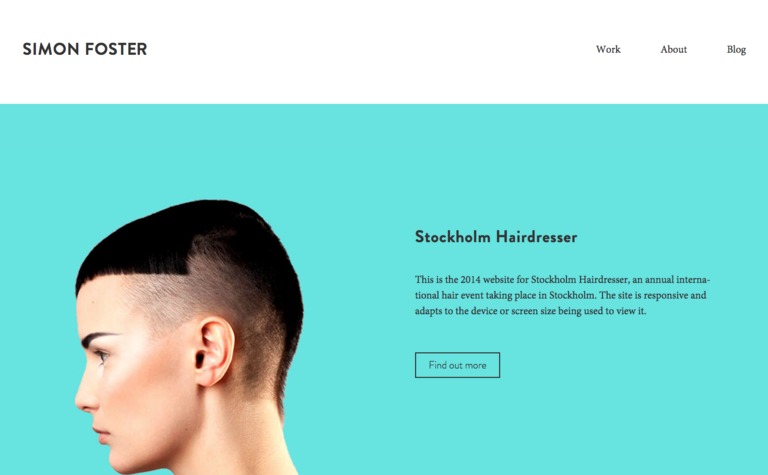 Web Design Inspiration - Simon Foster