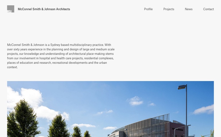 Web Design Inspiration - McConnel Smith & Johnson Architects