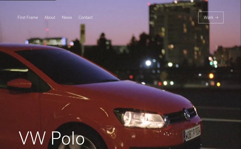 Web Design Inspiration - First Frame