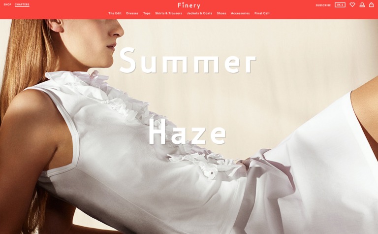 Web Design Inspiration - Finery