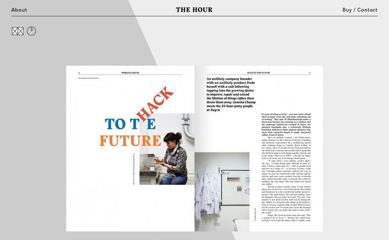 Web Design Inspiration - The Hour