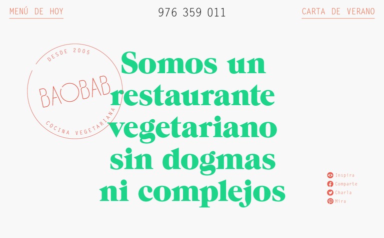 Web Design Inspiration - Baobab