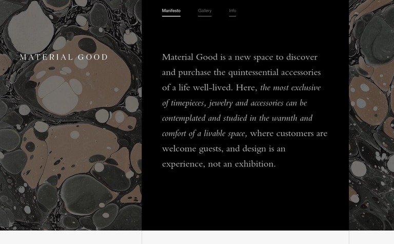 Web Design Inspiration - Material Good