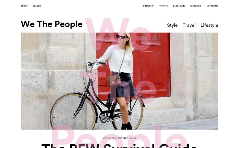 Web Design Inspiration - We The People