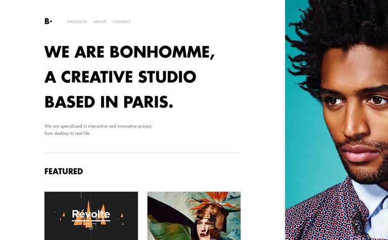 Web Design Inspiration - Bonhomme