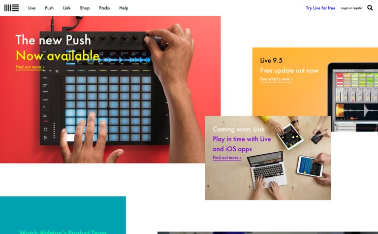 Web Design Inspiration - Ableton