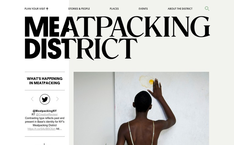 Web Design Inspiration - Meatpacking District