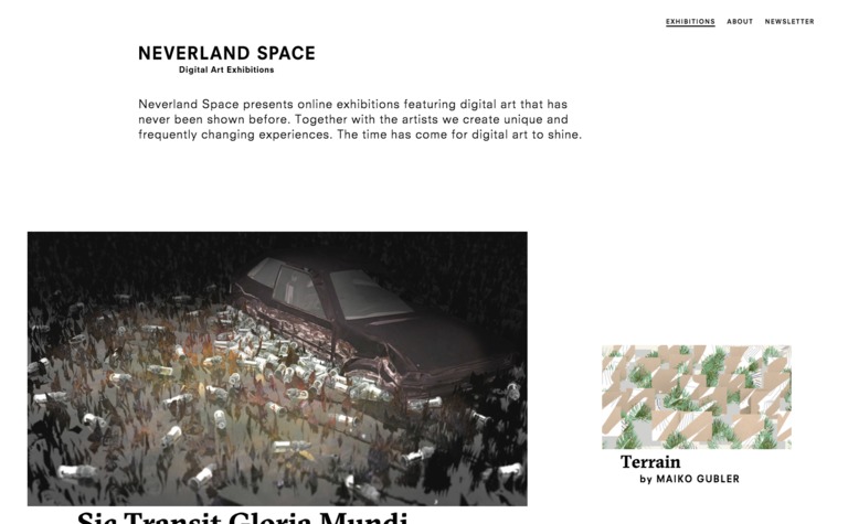 Web Design Inspiration - Neverland Space
