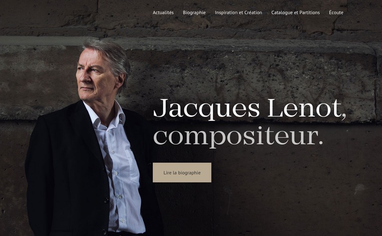 Web Design Inspiration - Jacques Lenot