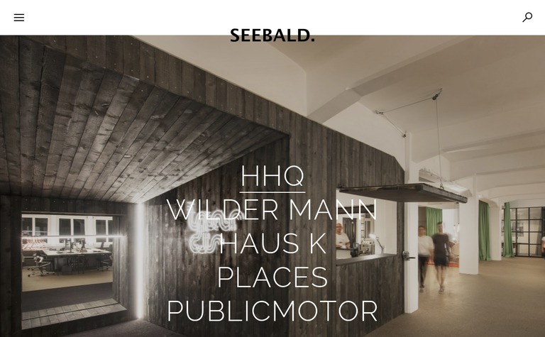 Web Design Inspiration - Seebald