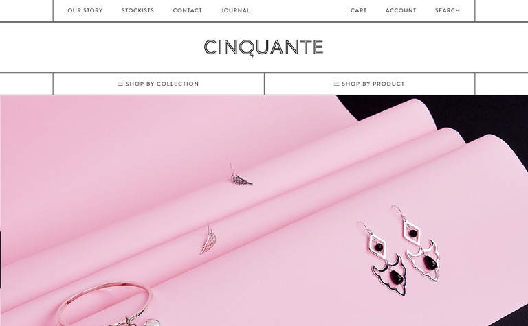 Web Design Inspiration - Cinquante