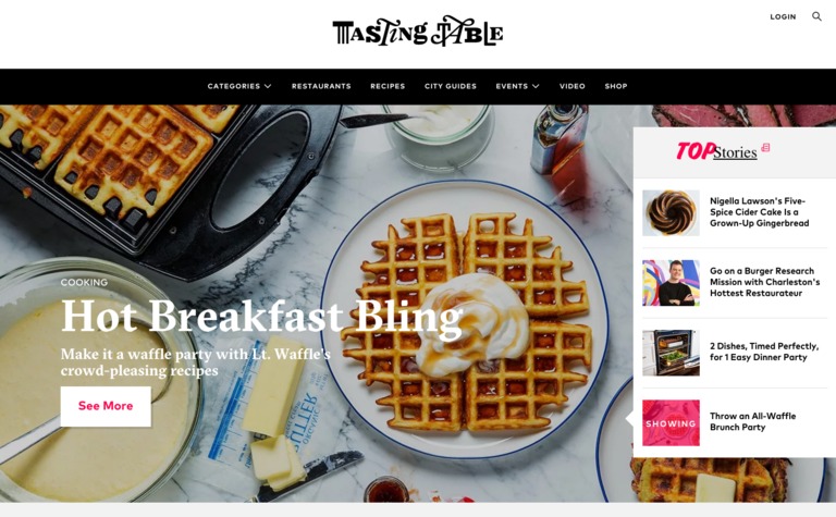 Web Design Inspiration - Tasting Table