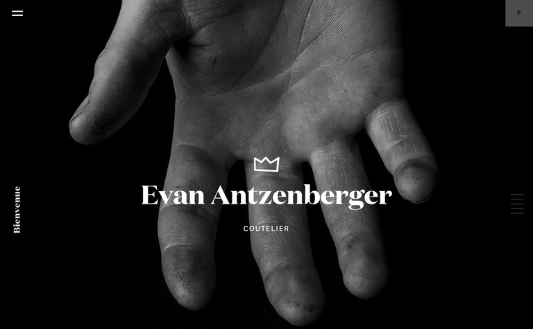 Web Design Inspiration - Evan Antzenberger