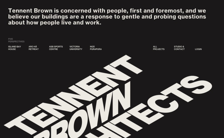 Web Design Inspiration - Tennent Brown