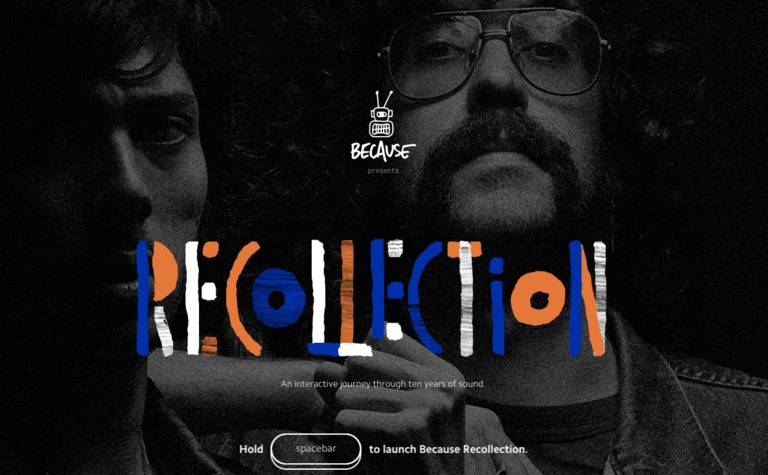 Web Design Inspiration - Because Recollection