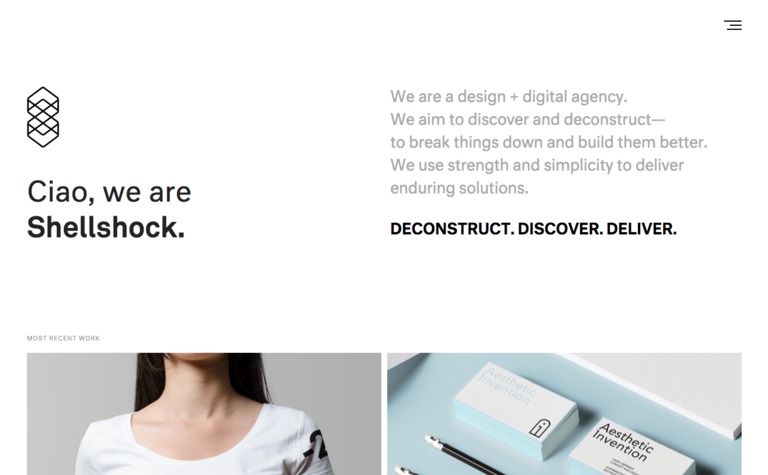 Web Design Inspiration - Shellshock