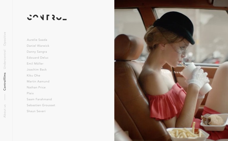 Web Design Inspiration - Control Films