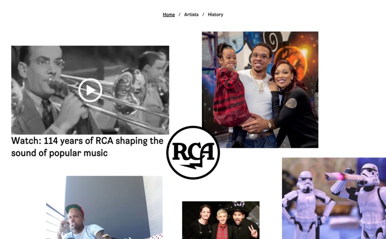 Web Design Inspiration - RCA Records