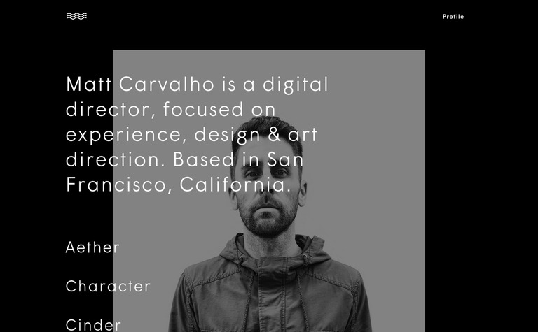 Web Design Inspiration - Matt Carvalho