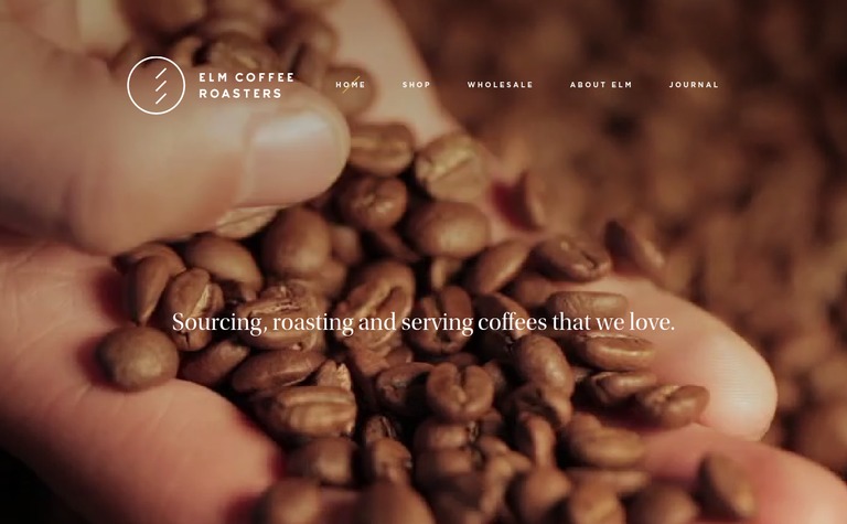 Web Design Inspiration - Elm Coffee Roasters