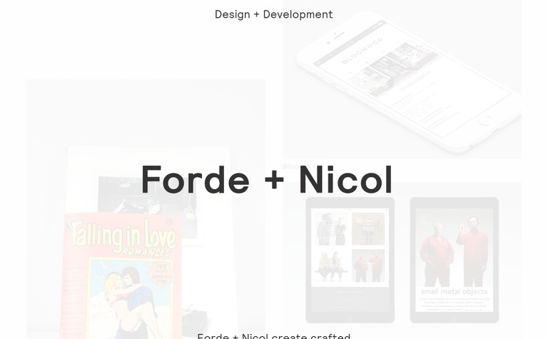 Web Design Inspiration - Forde + Nicol