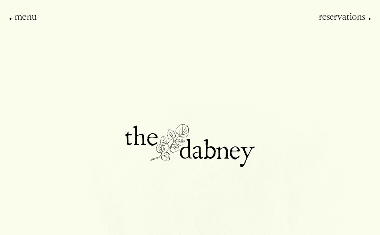 Web Design Inspiration - The Dabney