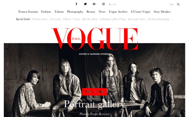 Web Design Inspiration - Vogue