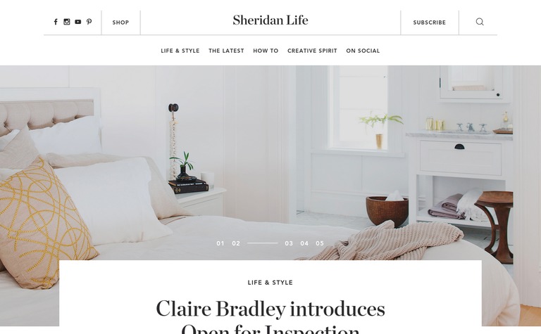 Web Design Inspiration - Sheridan Life