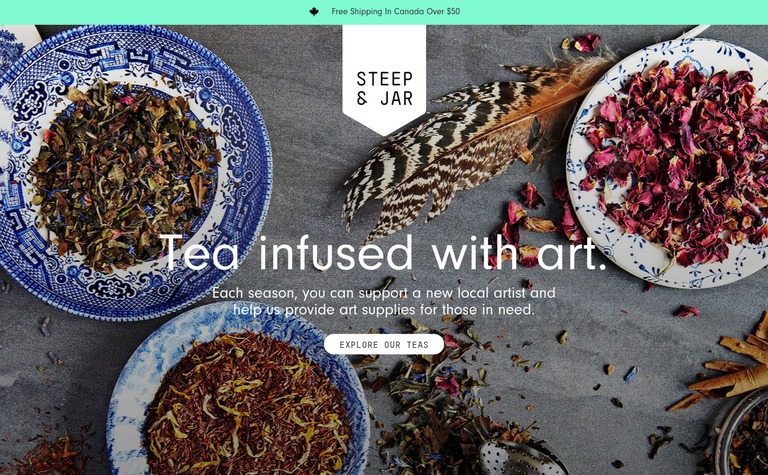Web Design Inspiration - Steep & Jar