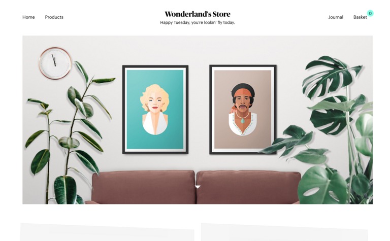 Web Design Inspiration - Wonderland’s Store