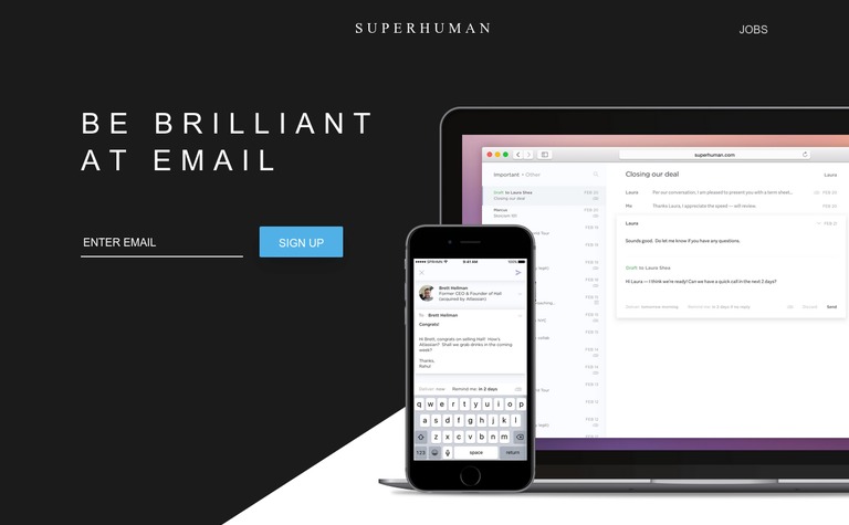 Web Design Inspiration - Superhuman