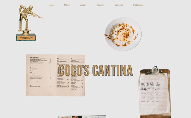 Web Design Inspiration - Coco’s Cantina